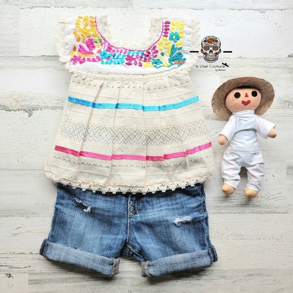 Mexican Blouse for Girls - Picture 3 of 6